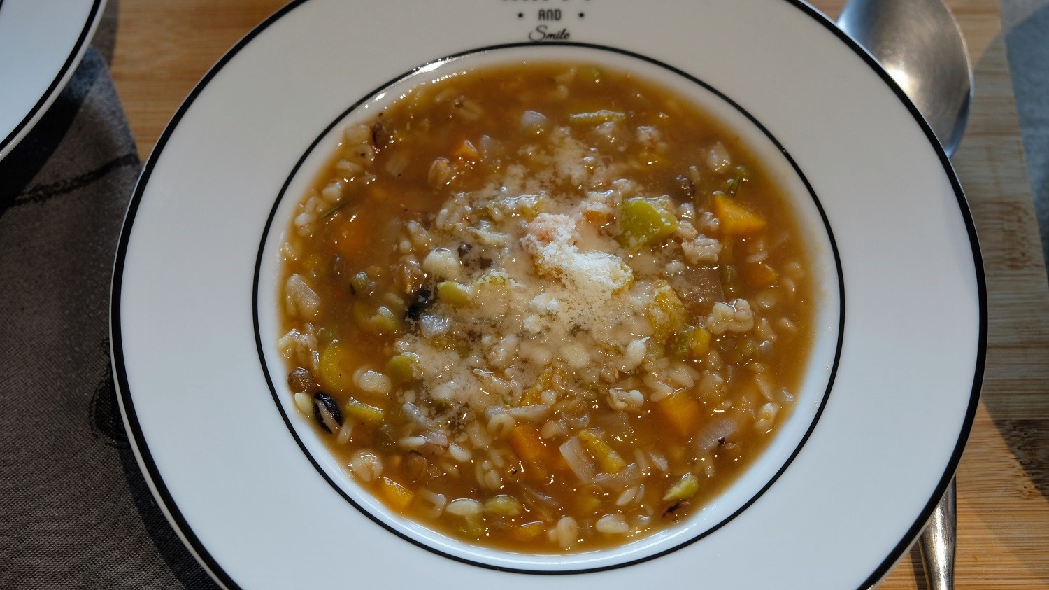 Minestrone style soup