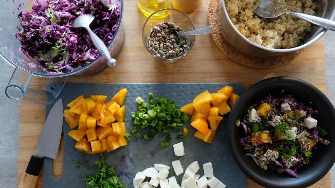 Cabbage & Quinoa Salad Bake Eat