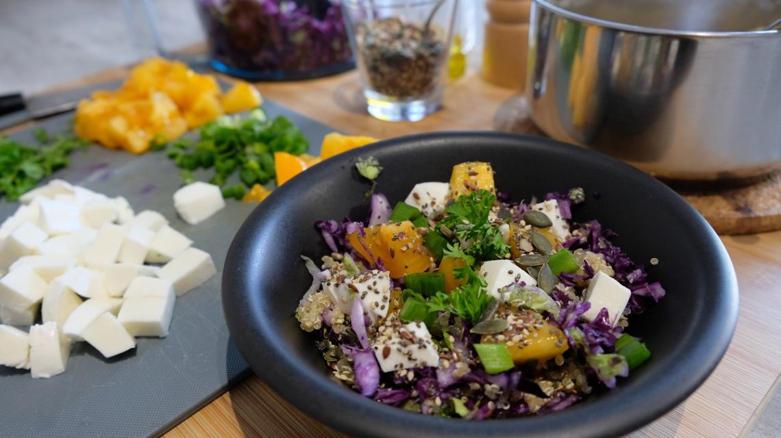 Cabbage & Quinoa Salad Bake Eat