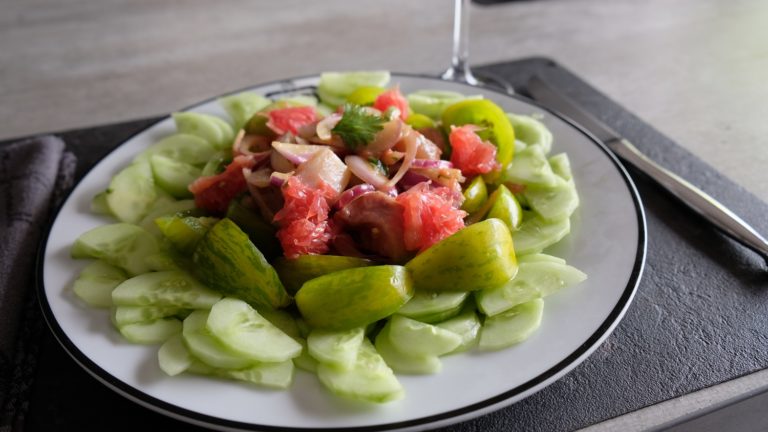 Raw White Fish Salad - Bake Eat